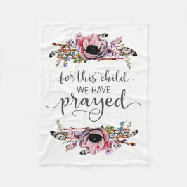 Manta Polar Para Este Niño Hemos Orado Moda Boho Niña