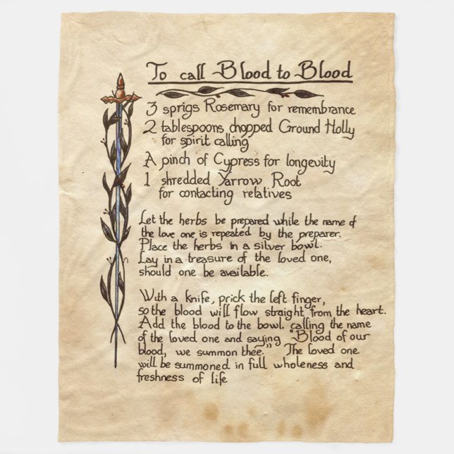 Manta Polar Para Llamar A La Sangre (Anverso)