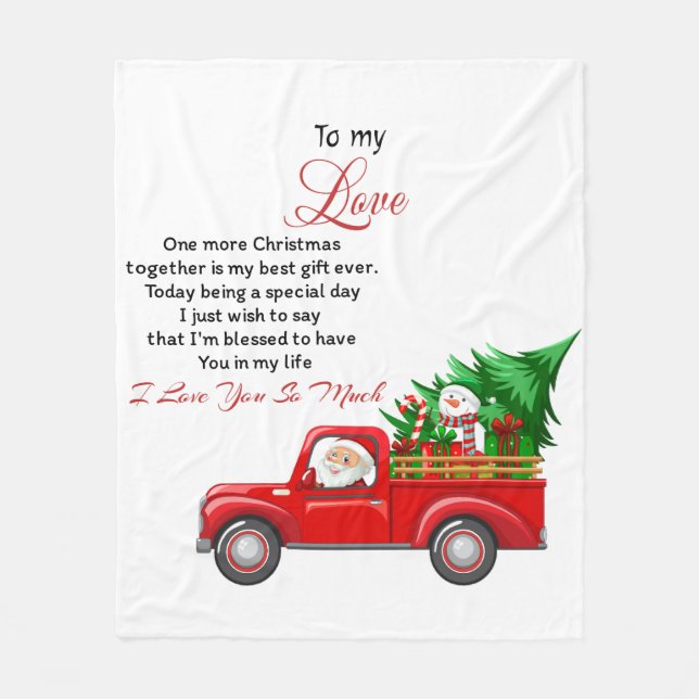 Manta Polar Para mi amor Un Navidad más juntos  (Anverso)