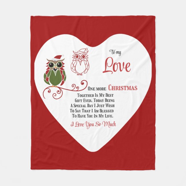 Manta Polar Para mi amor Un Navidad más juntos  (Anverso)