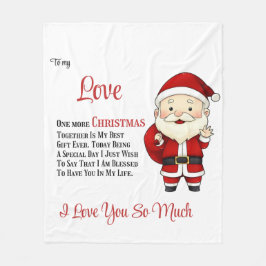 Manta Polar Para mi amor Un Navidad más juntos 