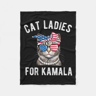 Manta Polar Para Mujeres De Gato Kamala Harris, Usa 2024