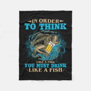 Manta Polar Para Pensar Como Un Pescado Debes Tomar Como Un Pe