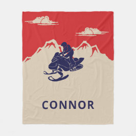 Manta Polar Para Snowmobilers Snowmobile Gráfico personalizado