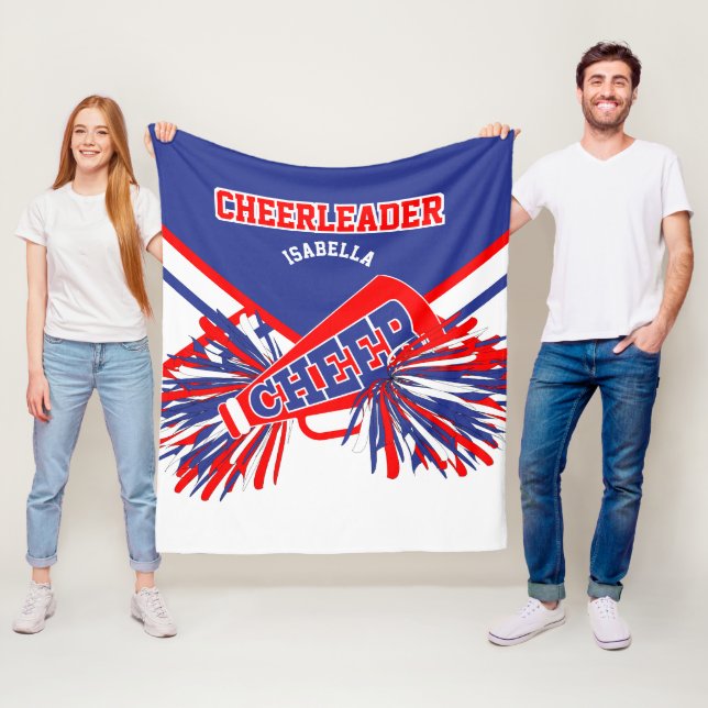 Manta Polar Para un 📣 animador - Azul, Blanco y Rojo (In situ)