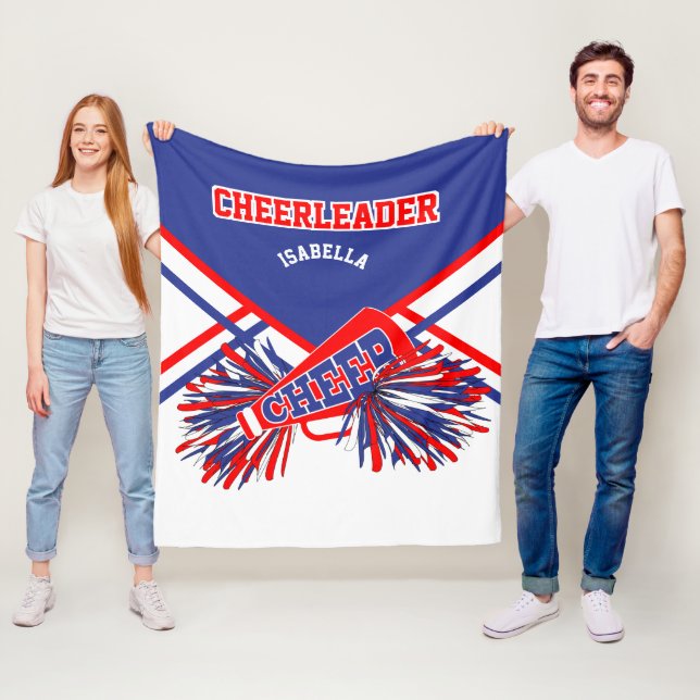 Manta Polar Para un 📣 animador - Azul, Blanco y Rojo 2 (In situ)