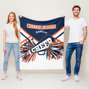 Manta Polar Para un 📣 animador - Azul marino, Naranja y bla