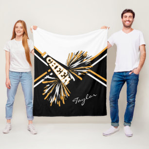 Manta Polar Para un animador - Blanco, Oro y Negro - Med.