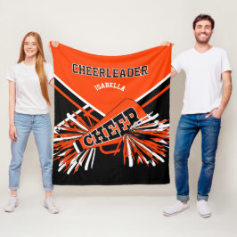 Manta Polar Para un 📣 animador - Naranja, blanco y negro