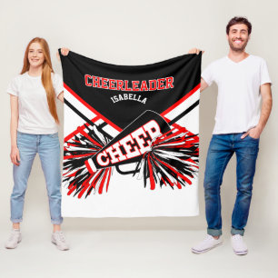Manta Polar Para un 📣 animador - Rojo, Blanco y Negro
