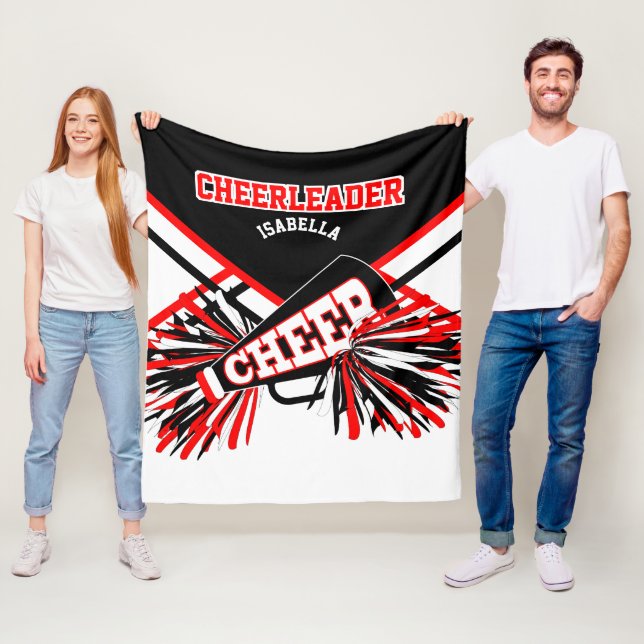 Manta Polar Para un 📣 animador - Rojo, Blanco y Negro (In situ)