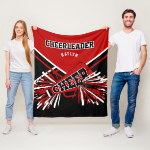 Manta Polar Para un animador 📣 - Rojo, Negro y Blanco - Perso