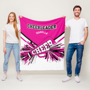 Manta Polar Para un 📣 animador - Rosa caliente, Blanco y Ne