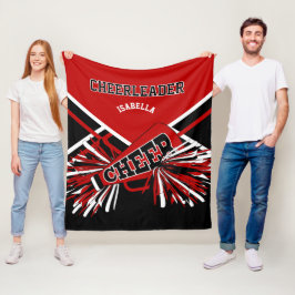 Manta Polar Para una porrista 📣- Rojo, Negro y Blanco 2