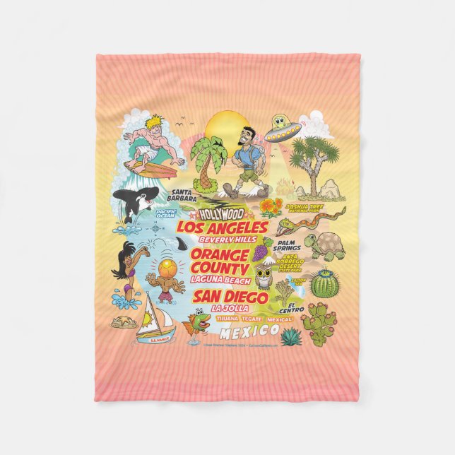 Manta Polar Paraíso de SoCal (Anverso)