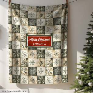 Manta Polar Parche de colores acústicos neutros de color de ag