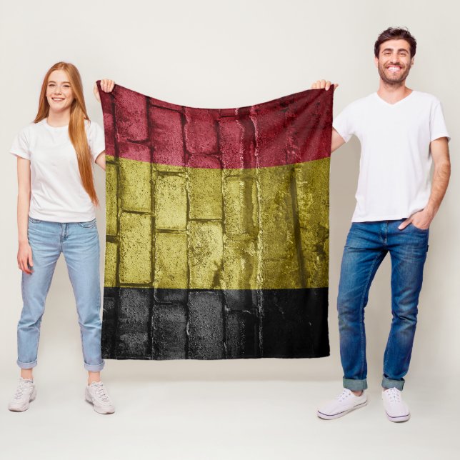 Manta Polar Pared de bandera de Bélgica (In situ)