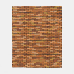 Manta Polar Paredes de ladrillo antiguo sin inconfundibles con