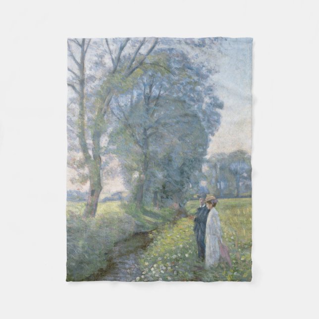 Manta Polar Pareja comprometida (Boda y matrimonio) (compromis (Anverso)