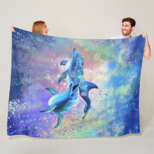 Manta Polar Pareja Dolphin Fleece Blanket