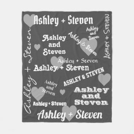 Manta Polar Pareja enamorada personalizada