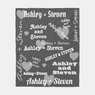 Manta Polar Pareja enamorada personalizada