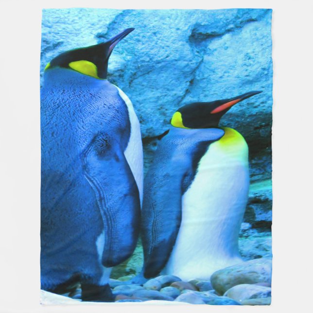 Manta Polar Pareja King Penguin (Anverso)