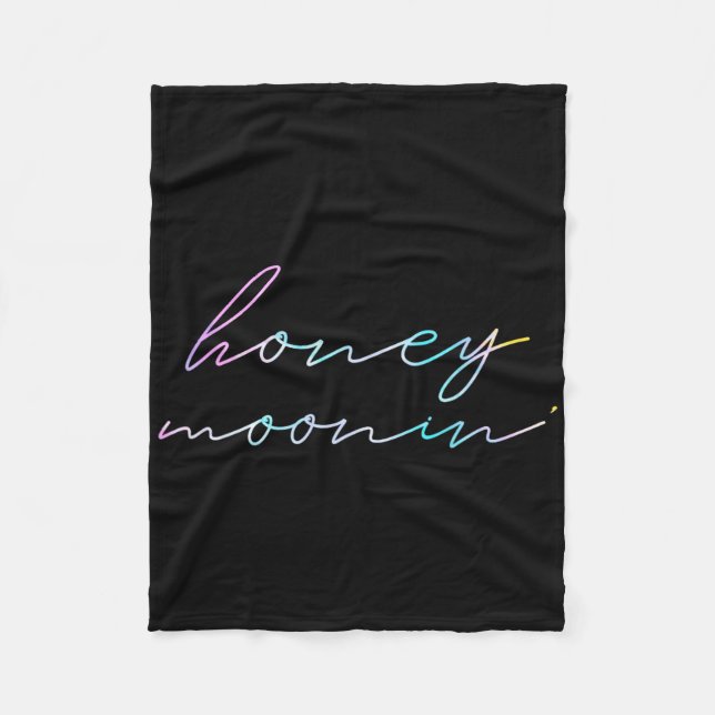 Manta Polar Parejas casadas luna de miel casadas miel de miel (Anverso)