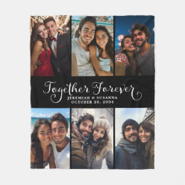 Manta Polar Parejas personalizados juntas para siempre Collage