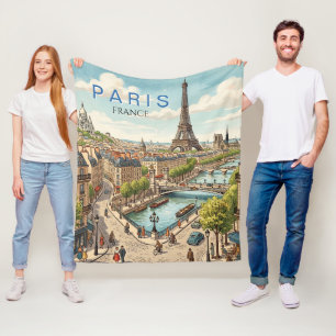 Manta Polar París Francia Viaje Arte Vintage