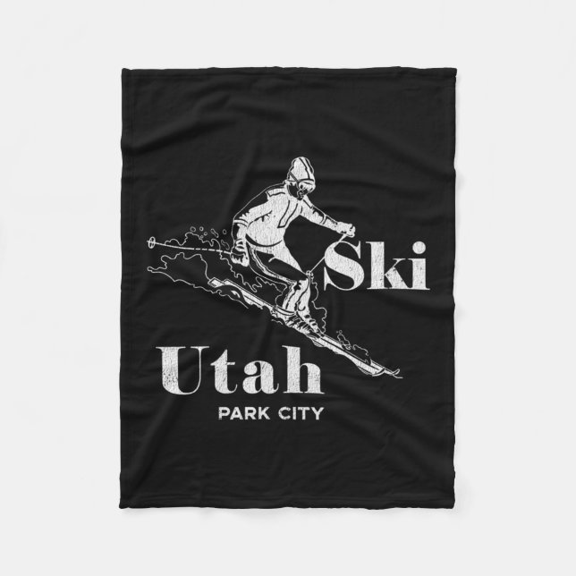 Manta Polar Parque de esquí Utah City Long Sleeve Ski Tee (Anverso)