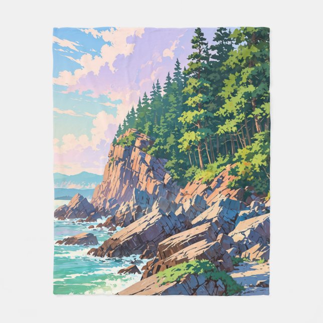 Manta Polar Parque nacional Acadia, Maine (Anverso)