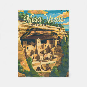 Manta Polar Parque nacional Mesa Verde Ilustracion arte de via