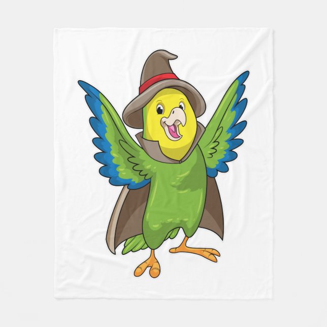 Manta Polar Parrot como asistente con Gorra (Anverso)