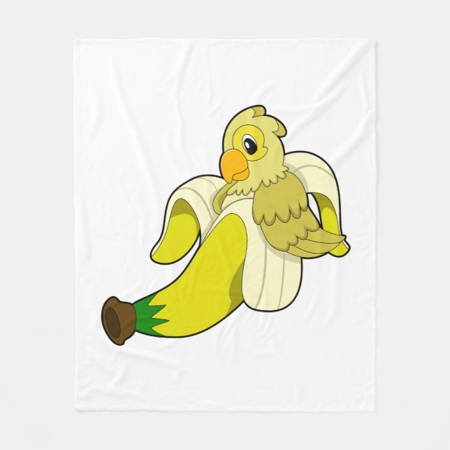 Manta Polar Parrot with Banana (Anverso)