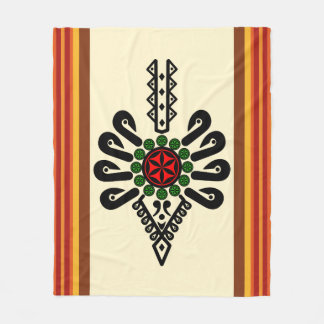 Manta Polar Parzenica textil a rayas de arte folclórico de Pol