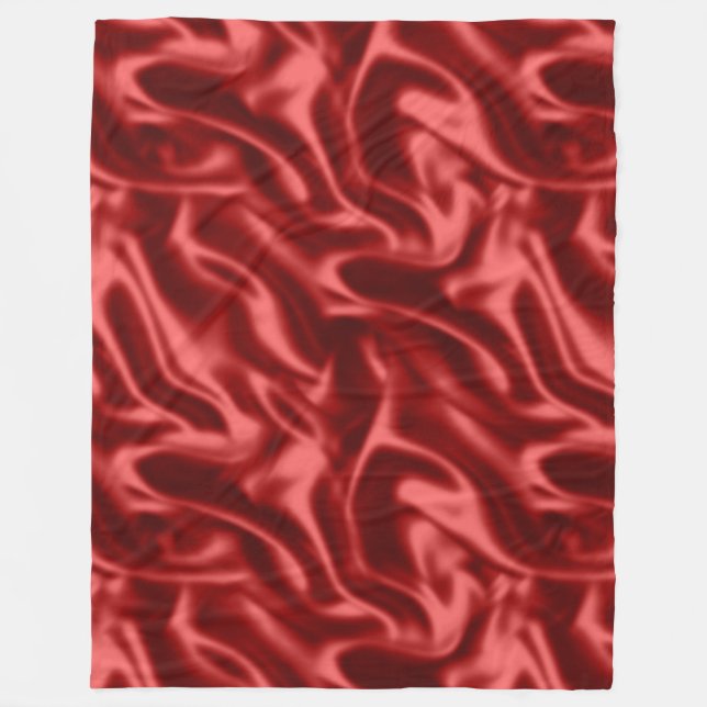 Manta Polar Passion Red Romantic Faux Satin (Anverso)