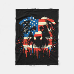 Manta Polar Pastel Australiano Drip Bandera Americana De EE. U