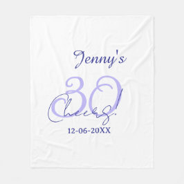 Manta Polar Pastel cheers 30th birthday purple elegant name da