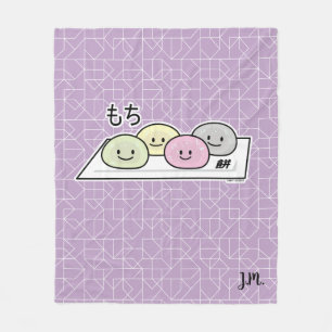 Manta Polar Pastel de arroz con helado de Mochi té verde japo