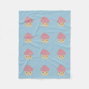 Manta Polar Pastel de Kawaii con hielo rosa