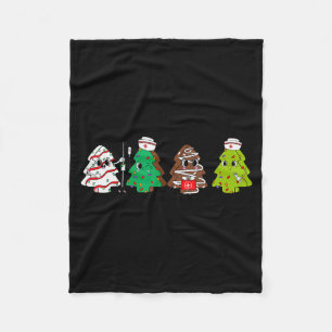 Manta Polar Pastel de Navidad de Terapia Física Árbol Enfermer