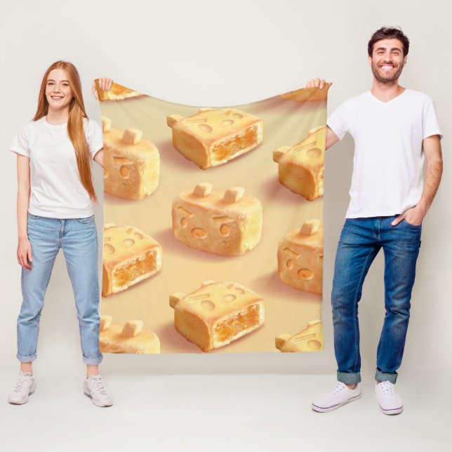 Manta Polar Pastel de piña (In situ)