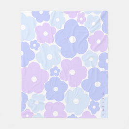 Manta Polar Pastel floral Fleece Blanket