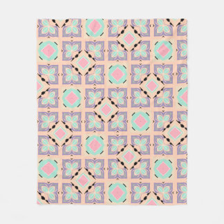 Manta Polar Pastel Geometric Tile Pattern | Pink Mint Purple 