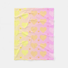 Manta Polar pastel gradient heart blanket