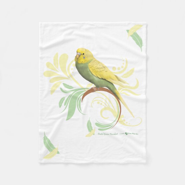 Manta Polar Pastel Green Parakeet (Anverso)