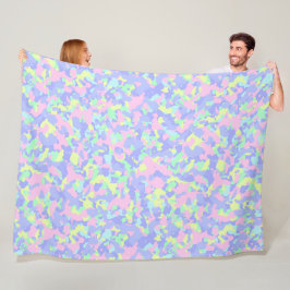 Manta Polar Pastel Lime Fleece Sherpa Blanket
