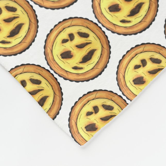 Manta Polar Pastel Pastéis de Nata (Esquina)