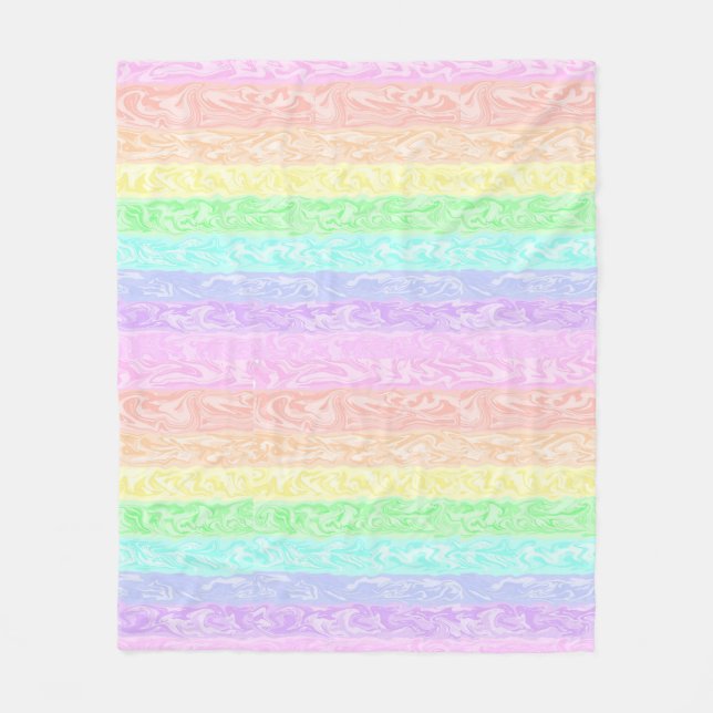 Manta Polar Pastel Rainbow  (Anverso)
